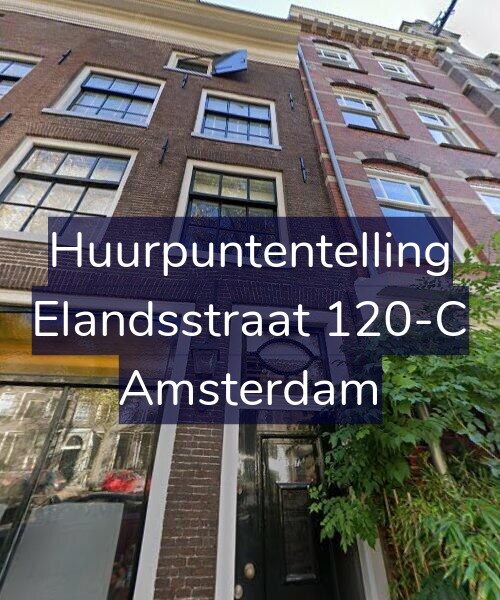 Foto gevel Huurpuntentelling voor Elandsstraat 120-C, Amsterdam