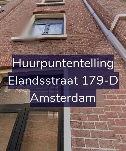 Foto gevel Huurpuntentelling voor Elandsstraat 179-D, Amsterdam