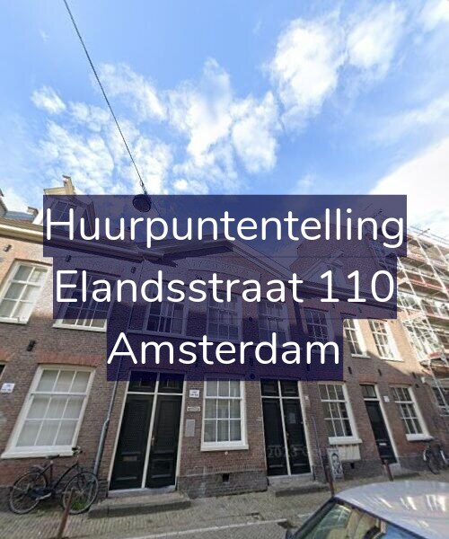 Foto gevel Huurpuntentelling voor Elandsstraat 110, Amsterdam