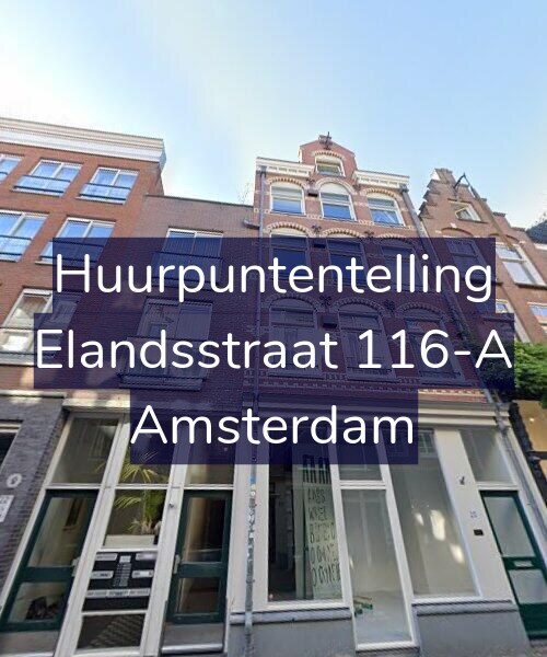 Foto gevel Huurpuntentelling voor Elandsstraat 116-A, Amsterdam