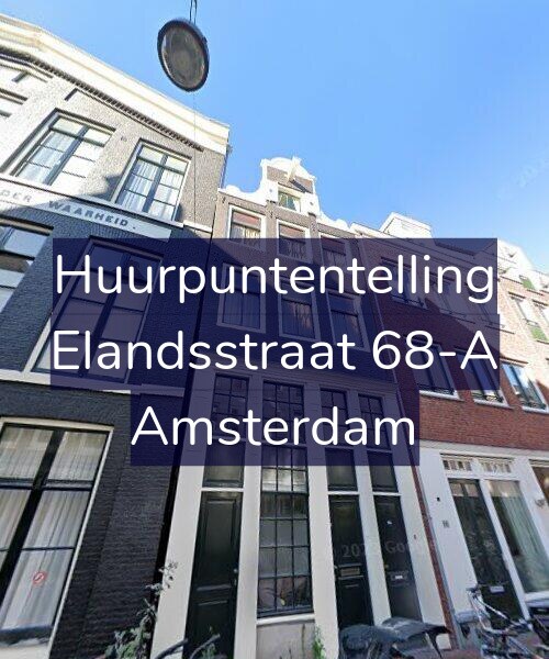 Foto gevel Huurpuntentelling voor Elandsstraat 68-A, Amsterdam