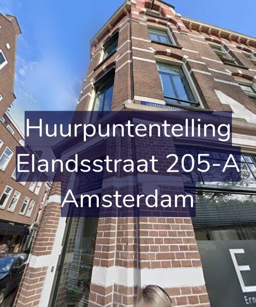 Foto gevel Huurpuntentelling voor Elandsstraat 205-A, Amsterdam