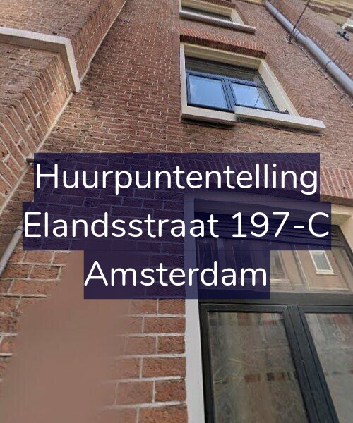 Foto gevel Huurpuntentelling voor Elandsstraat 197-C, Amsterdam