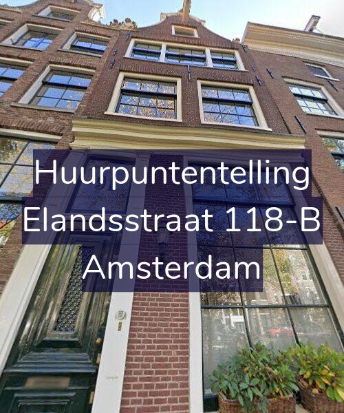 Foto gevel Huurpuntentelling voor Elandsstraat 118-B, Amsterdam