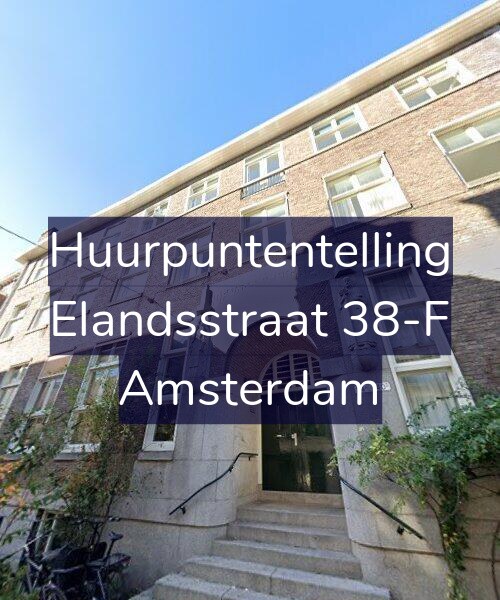 Foto gevel Huurpuntentelling voor Elandsstraat 38-F, Amsterdam