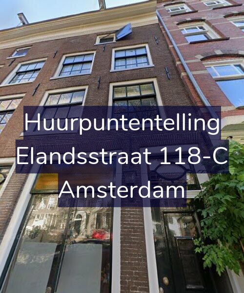 Foto gevel Huurpuntentelling voor Elandsstraat 118-C, Amsterdam