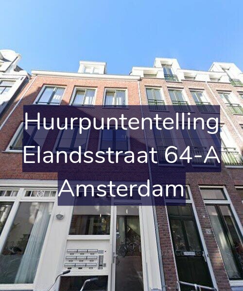Foto gevel Huurpuntentelling voor Elandsstraat 64-A, Amsterdam
