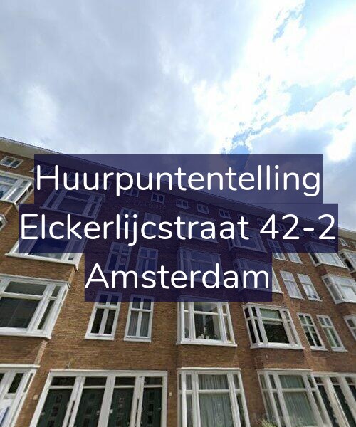 Foto gevel Huurpuntentelling voor Elckerlijcstraat 42-2, Amsterdam