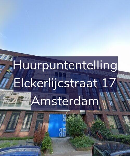 Foto gevel Huurpuntentelling voor Elckerlijcstraat 17, Amsterdam