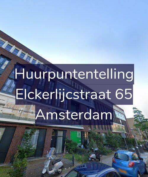 Foto gevel Huurpuntentelling voor Elckerlijcstraat 65, Amsterdam