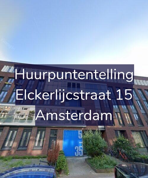 Foto gevel Huurpuntentelling voor Elckerlijcstraat 15, Amsterdam
