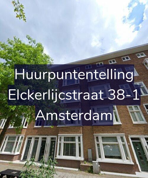 Foto gevel Huurpuntentelling voor Elckerlijcstraat 38-1, Amsterdam