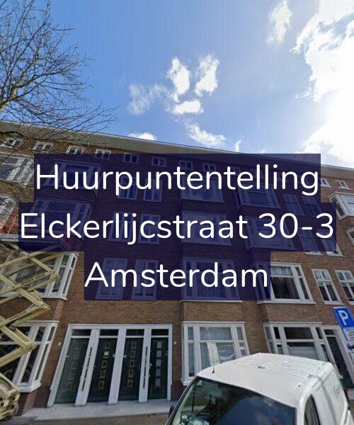 Foto gevel Huurpuntentelling voor Elckerlijcstraat 30-3, Amsterdam