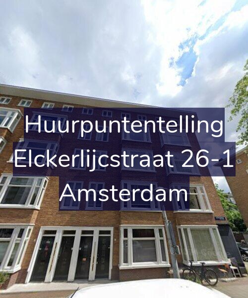 Foto gevel Huurpuntentelling voor Elckerlijcstraat 26-1, Amsterdam