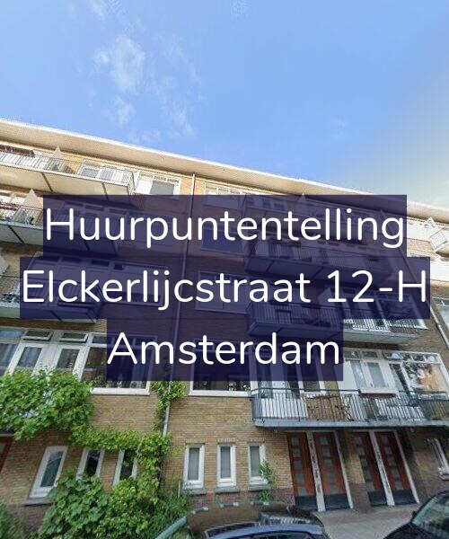Foto gevel Huurpuntentelling voor Elckerlijcstraat 12-H, Amsterdam
