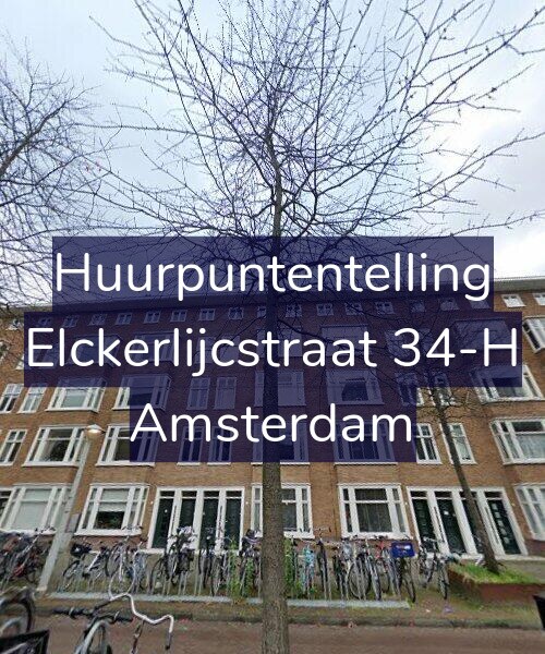 Foto gevel Huurpuntentelling voor Elckerlijcstraat 34-H, Amsterdam