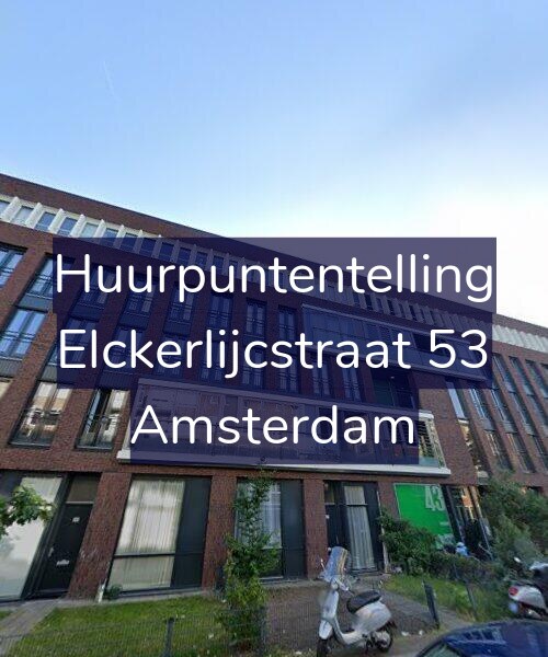 Foto gevel Huurpuntentelling voor Elckerlijcstraat 53, Amsterdam