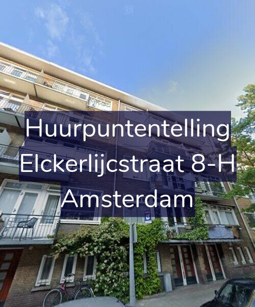 Foto gevel Huurpuntentelling voor Elckerlijcstraat 8-H, Amsterdam