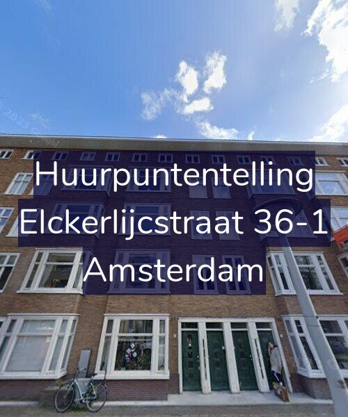 Foto gevel Huurpuntentelling voor Elckerlijcstraat 36-1, Amsterdam