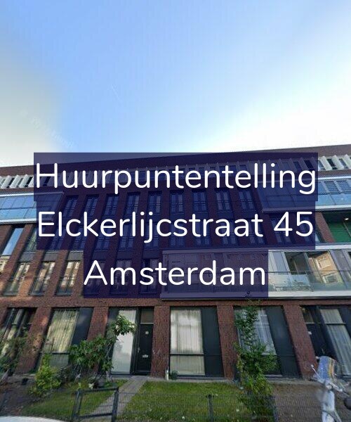 Foto gevel Huurpuntentelling voor Elckerlijcstraat 45, Amsterdam