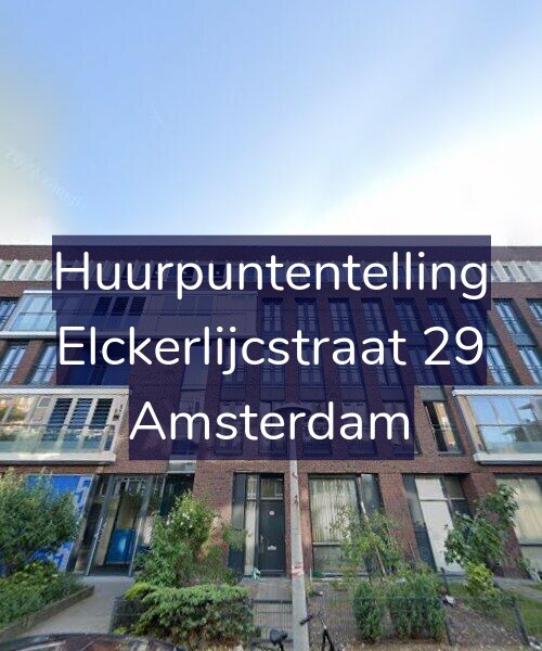 Foto gevel Huurpuntentelling voor Elckerlijcstraat 29, Amsterdam