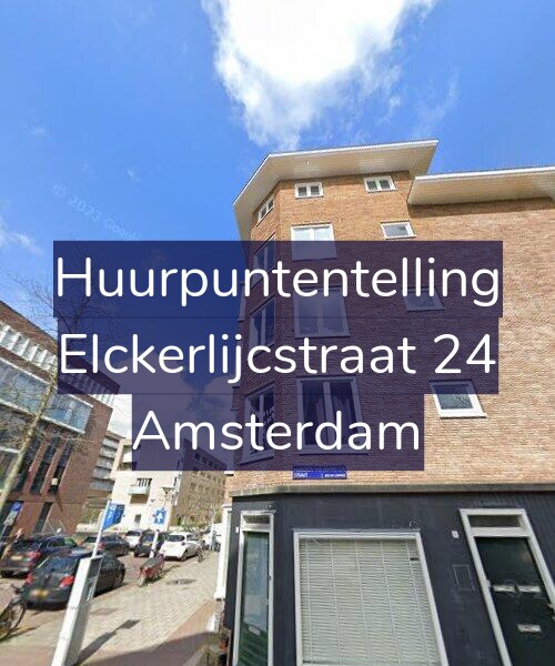 Foto gevel Huurpuntentelling voor Elckerlijcstraat 24, Amsterdam