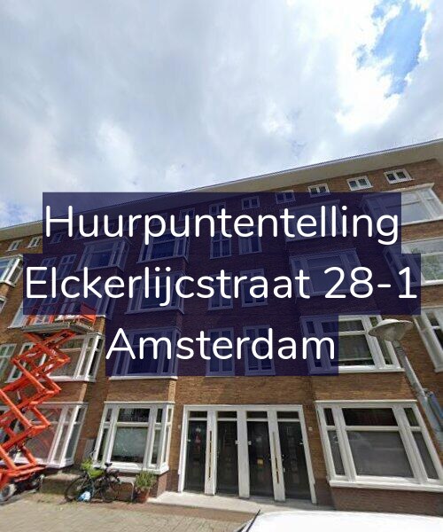 Foto gevel Huurpuntentelling voor Elckerlijcstraat 28-1, Amsterdam