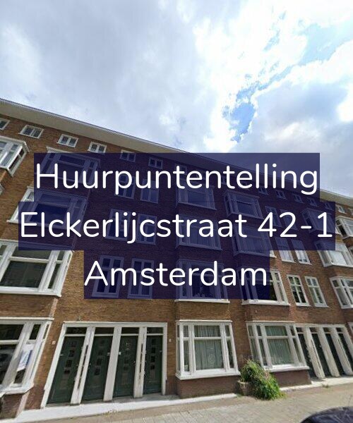 Foto gevel Huurpuntentelling voor Elckerlijcstraat 42-1, Amsterdam