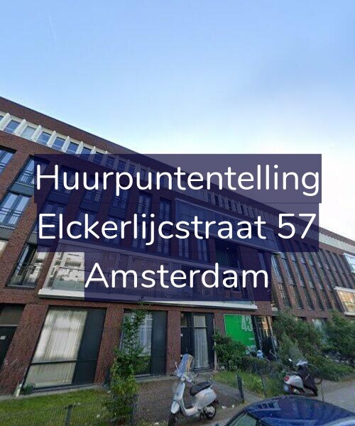 Foto gevel Huurpuntentelling voor Elckerlijcstraat 57, Amsterdam