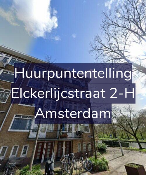 Foto gevel Huurpuntentelling voor Elckerlijcstraat 2-H, Amsterdam
