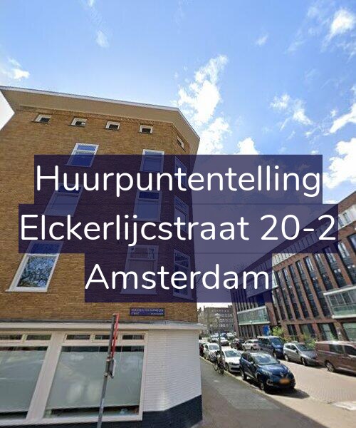 Foto gevel Huurpuntentelling voor Elckerlijcstraat 20-2, Amsterdam