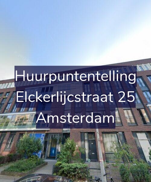 Foto gevel Huurpuntentelling voor Elckerlijcstraat 25, Amsterdam
