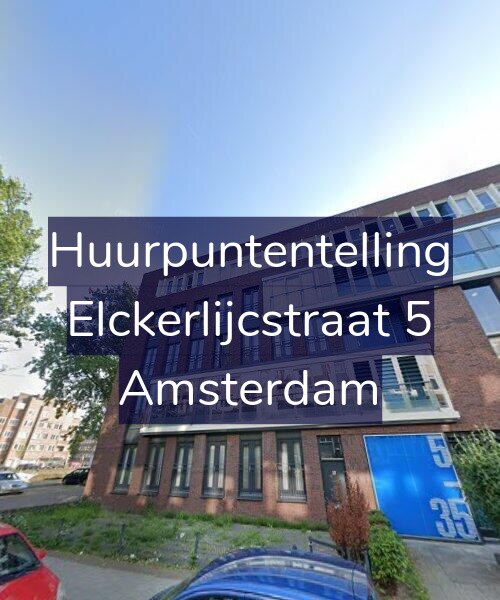 Foto gevel Huurpuntentelling voor Elckerlijcstraat 5, Amsterdam