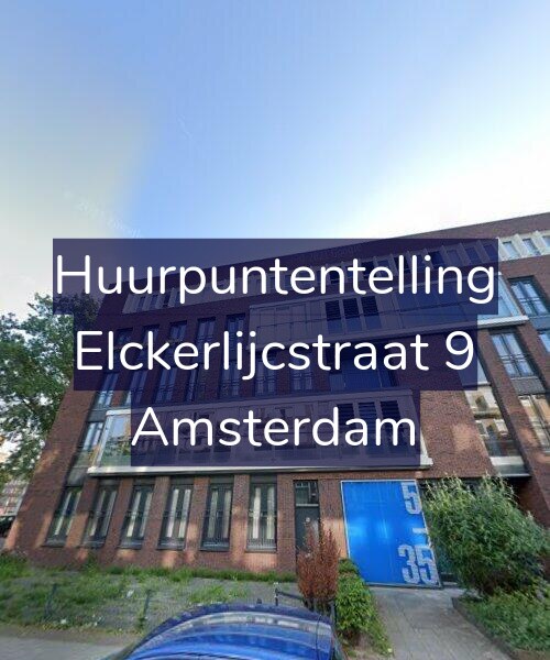 Foto gevel Huurpuntentelling voor Elckerlijcstraat 9, Amsterdam