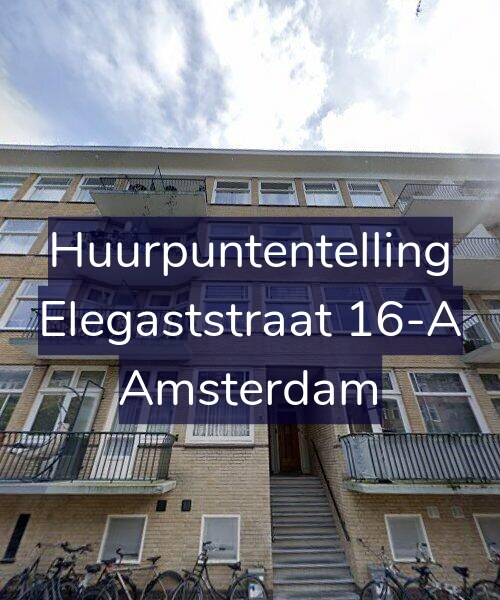 Foto gevel Huurpuntentelling voor Elegaststraat 16-A, Amsterdam