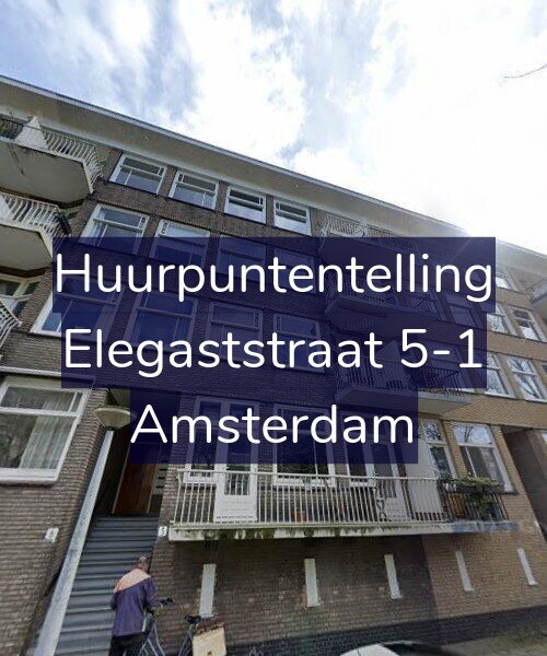 Foto gevel Huurpuntentelling voor Elegaststraat 5-1, Amsterdam