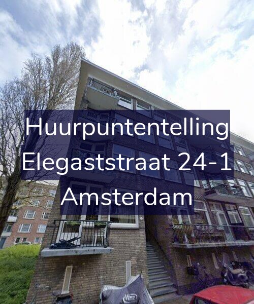 Foto gevel Huurpuntentelling voor Elegaststraat 24-1, Amsterdam