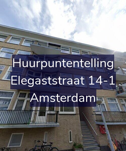 Foto gevel Huurpuntentelling voor Elegaststraat 14-1, Amsterdam