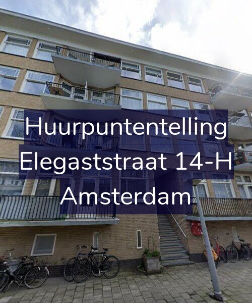 Foto gevel Huurpuntentelling voor Elegaststraat 14-H, Amsterdam