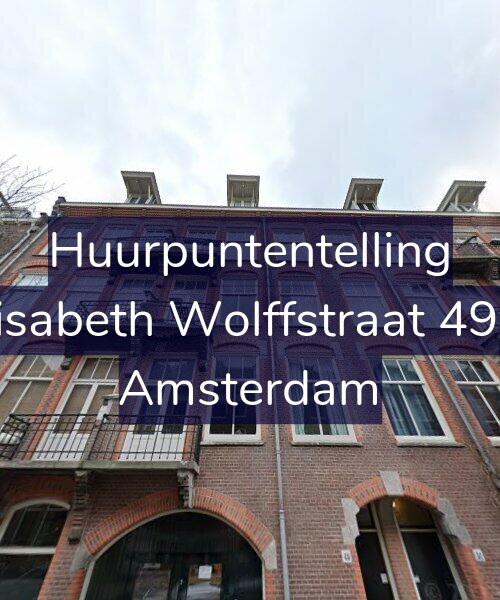 Foto gevel Huurpuntentelling voor Elisabeth Wolffstraat 49-2, Amsterdam