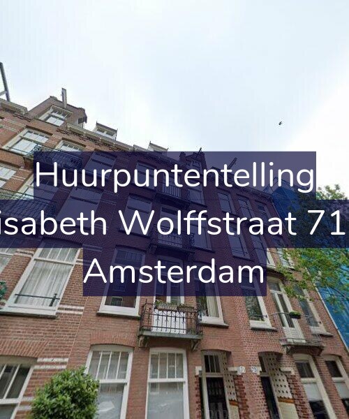 Foto gevel Huurpuntentelling voor Elisabeth Wolffstraat 71-2, Amsterdam