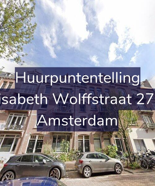 Foto gevel Huurpuntentelling voor Elisabeth Wolffstraat 27-2, Amsterdam