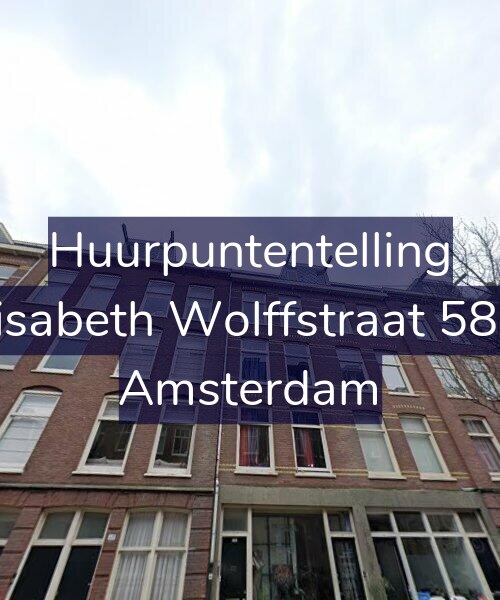 Foto gevel Huurpuntentelling voor Elisabeth Wolffstraat 58-3, Amsterdam