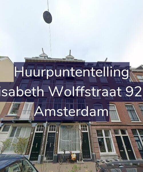 Foto gevel Huurpuntentelling voor Elisabeth Wolffstraat 92-1, Amsterdam