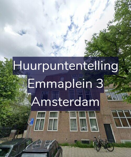Foto gevel Huurpuntentelling voor Emmaplein 3, Amsterdam