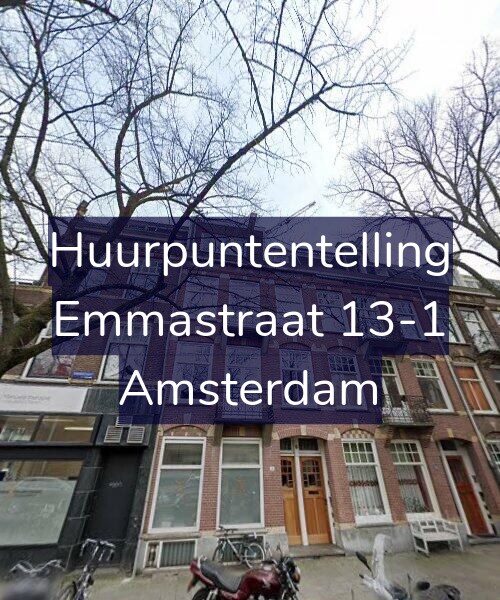 Foto gevel Huurpuntentelling voor Emmastraat 13-1, Amsterdam