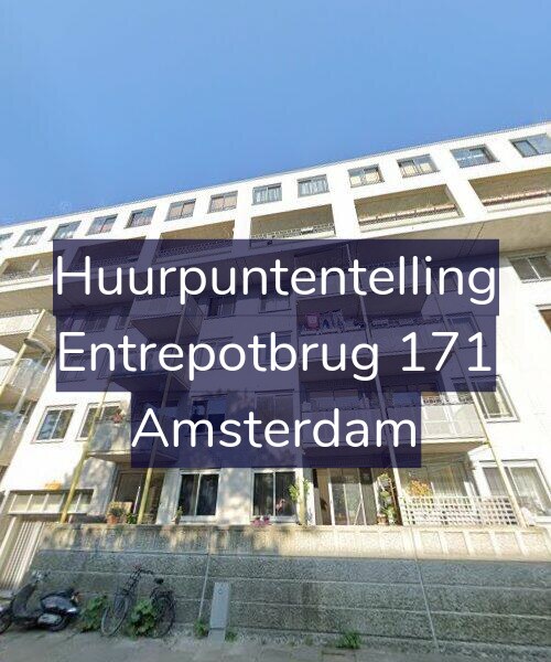 Foto gevel Huurpuntentelling voor Entrepotbrug 171, Amsterdam