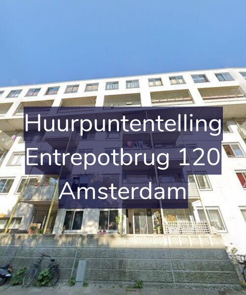 Foto gevel Huurpuntentelling voor Entrepotbrug 120, Amsterdam