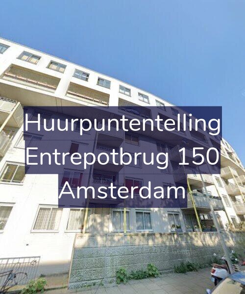 Foto gevel Huurpuntentelling voor Entrepotbrug 150, Amsterdam