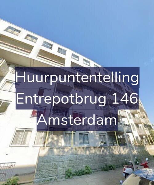 Foto gevel Huurpuntentelling voor Entrepotbrug 146, Amsterdam
